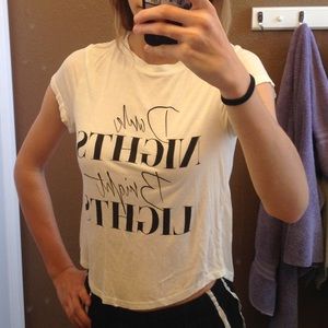 Dark Nights Bright Lights Crop Tee